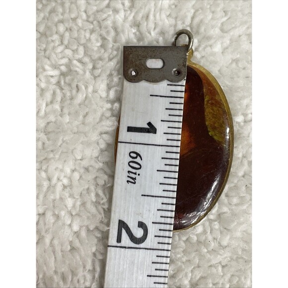 Vintage Mona Lisa Pendant Art to Wear Jewelry Leonardo Da Vinci - Picture 5 of 6